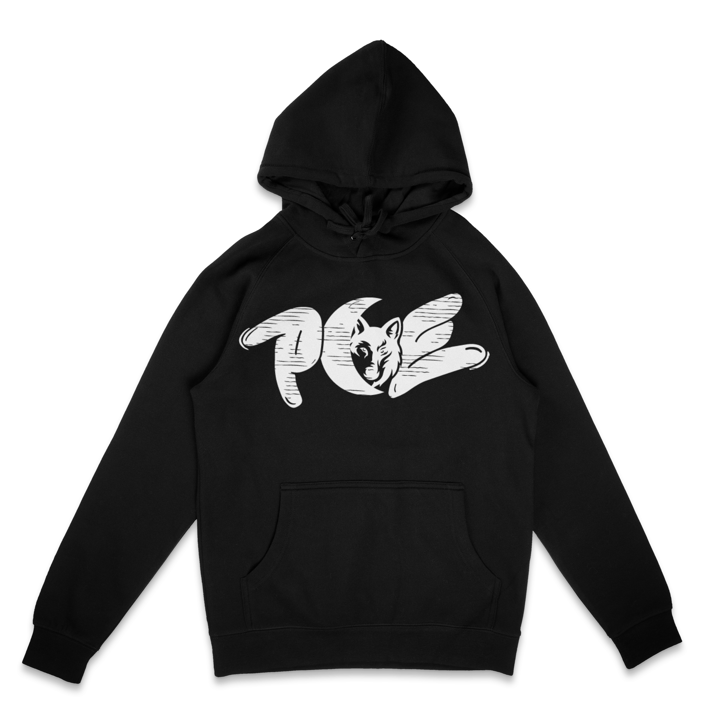 bold print PCE hoodie