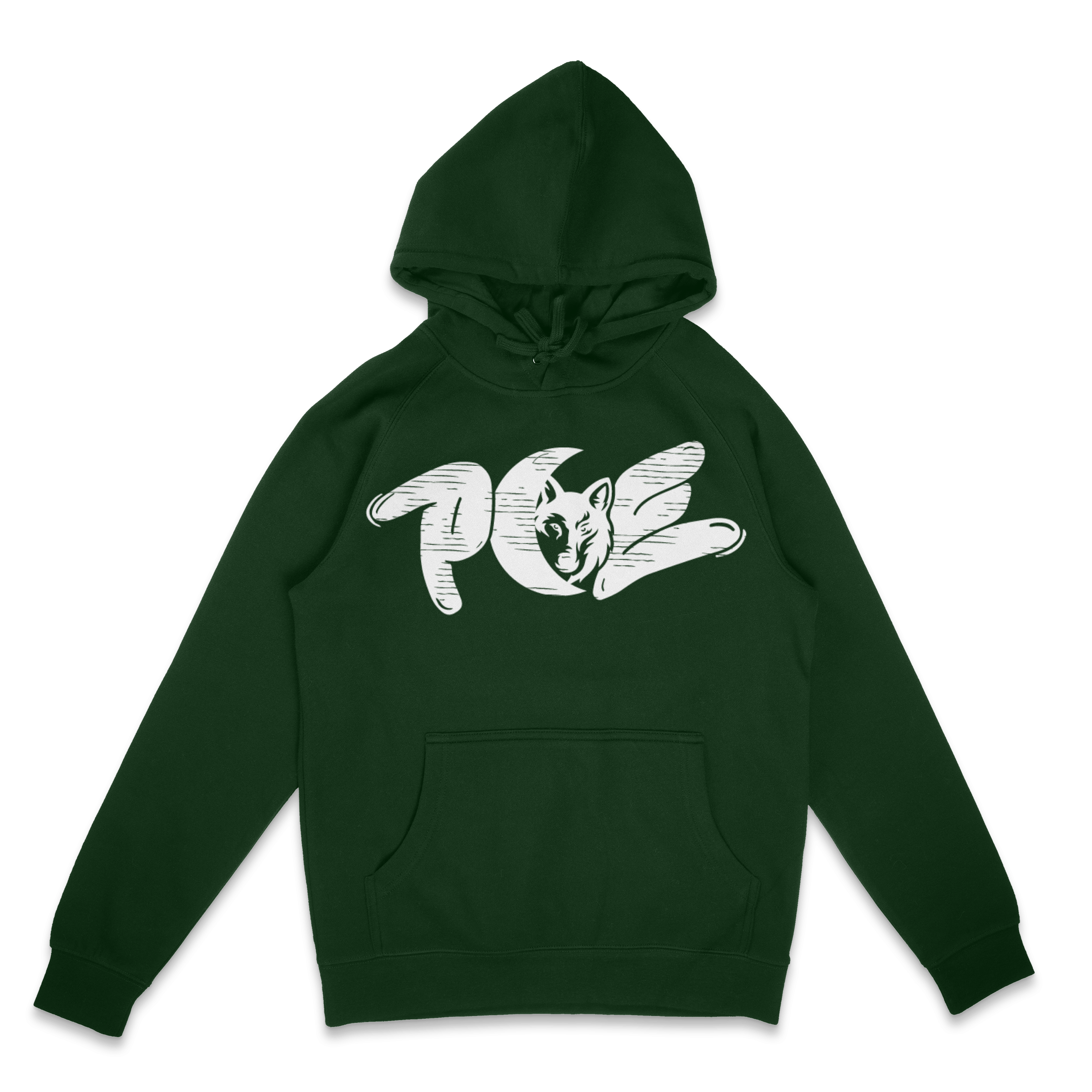 bold print PCE hoodie
