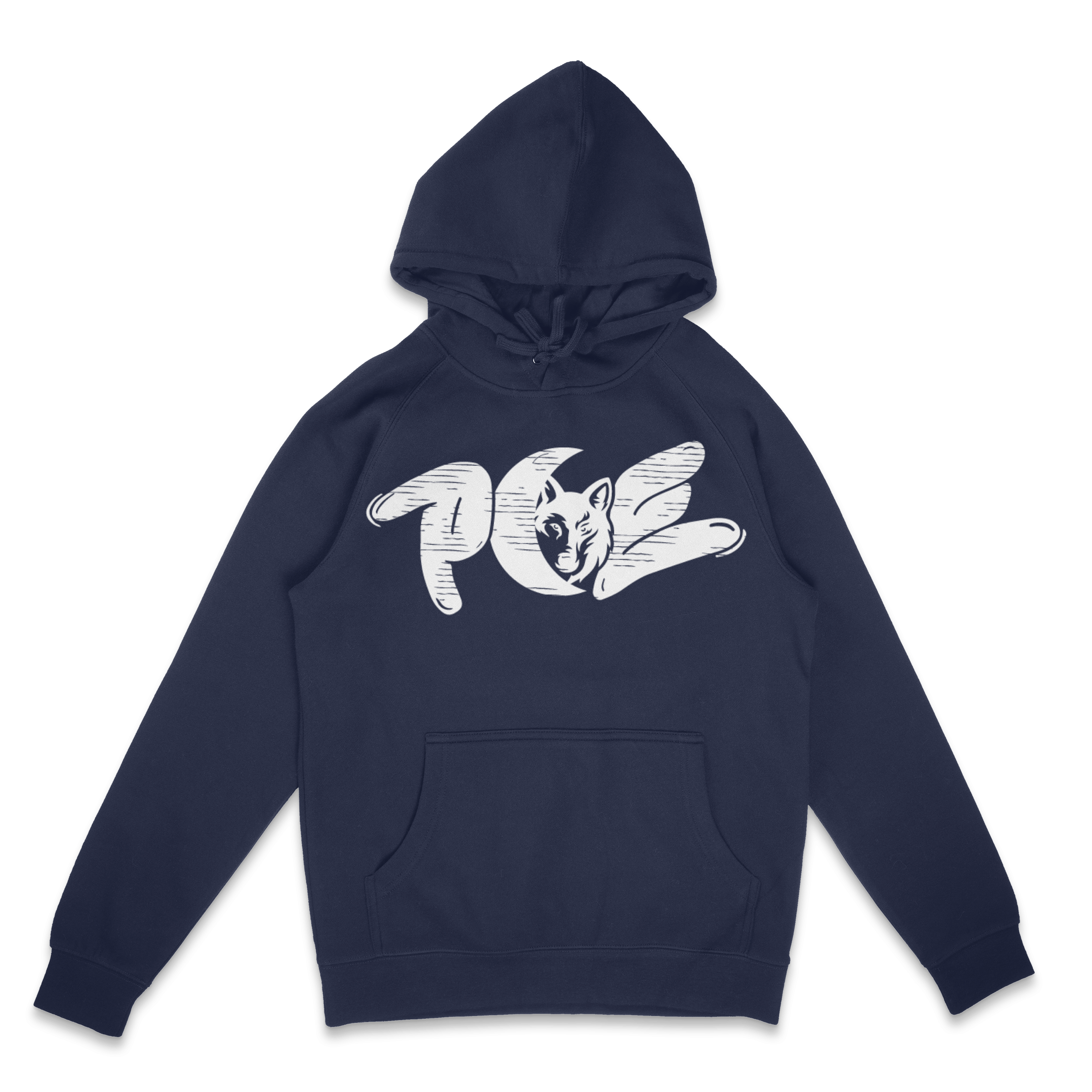 bold print PCE hoodie